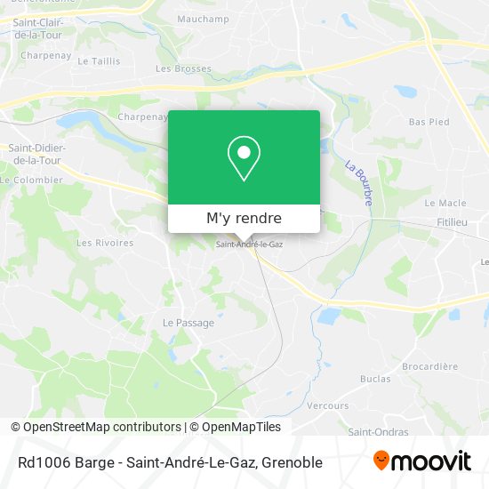Rd1006 Barge - Saint-André-Le-Gaz plan
