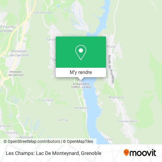 Les Champs: Lac De Monteynard plan