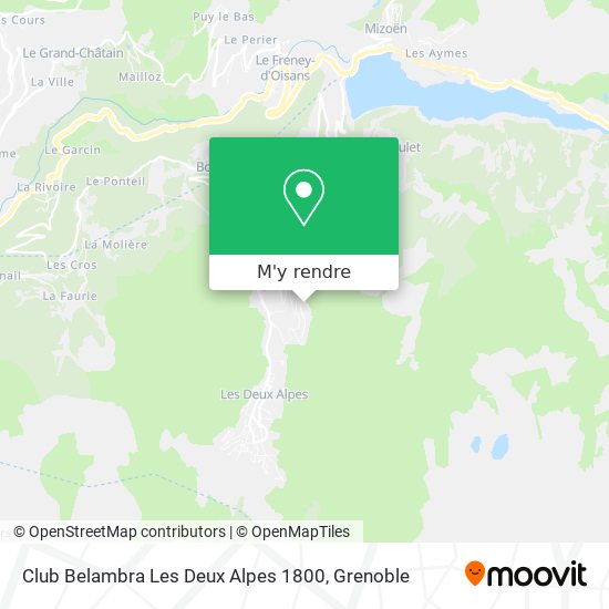 Club Belambra Les Deux Alpes 1800 plan