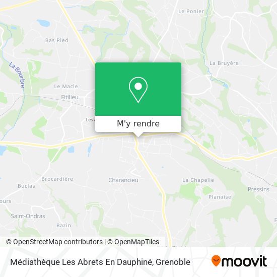 Médiathèque Les Abrets En Dauphiné plan