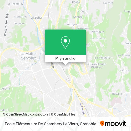 École Élémentaire De Chambéry Le Vieux plan