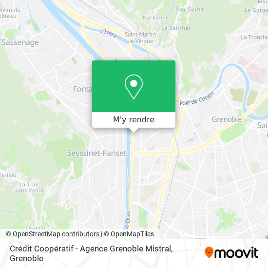 Crédit Coopératif - Agence Grenoble Mistral plan