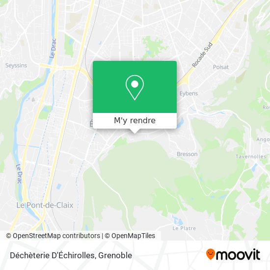 Déchèterie D'Échirolles plan
