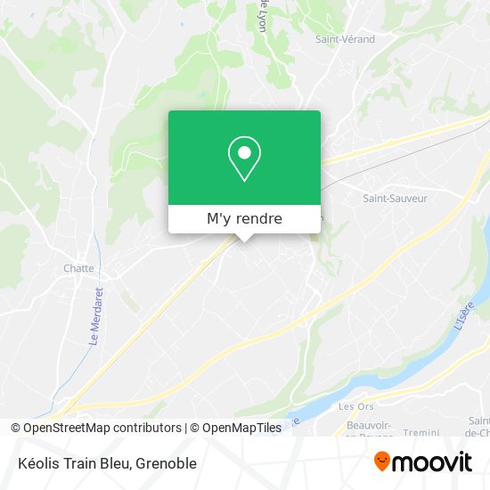 Kéolis Train Bleu plan