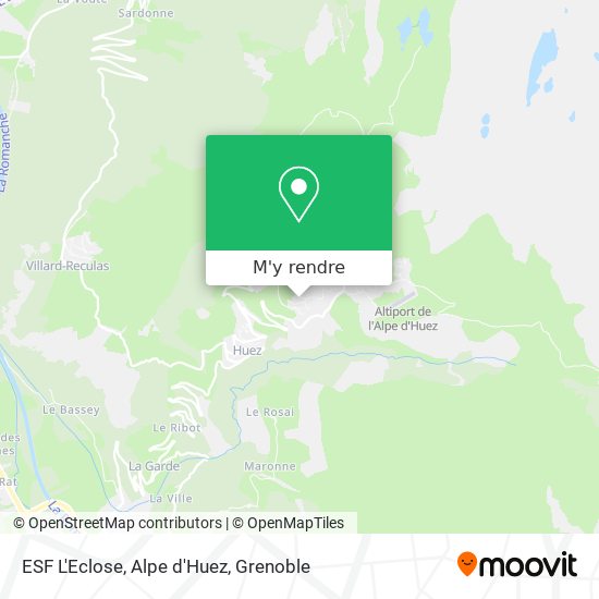 ESF L'Eclose, Alpe d'Huez plan