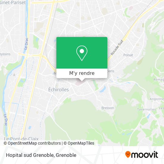 Hopital sud Grenoble plan