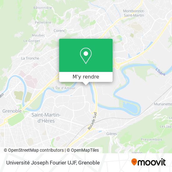 Université Joseph Fourier UJF plan