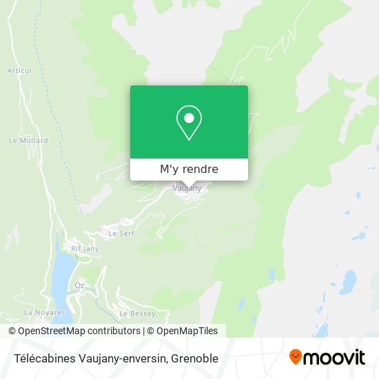 Télécabines Vaujany-enversin plan
