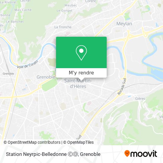 Station Neyrpic-Belledonne ⒸⒹ plan