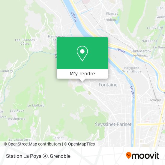 Station La Poya Ⓐ plan