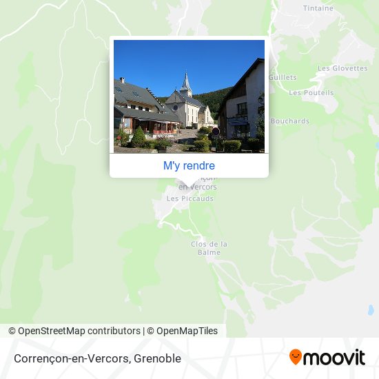 Corrençon-en-Vercors plan