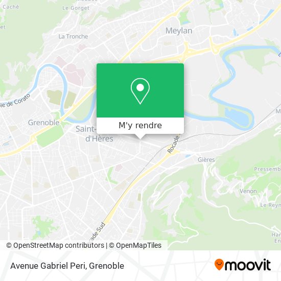 Avenue Gabriel Peri plan