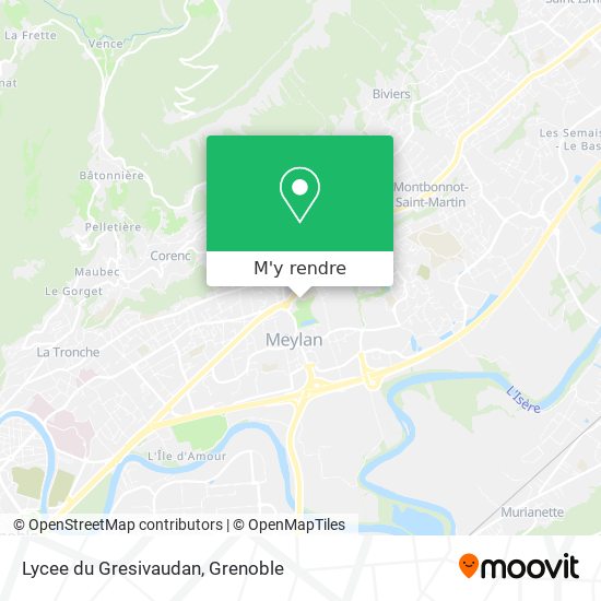 Lycee du Gresivaudan plan