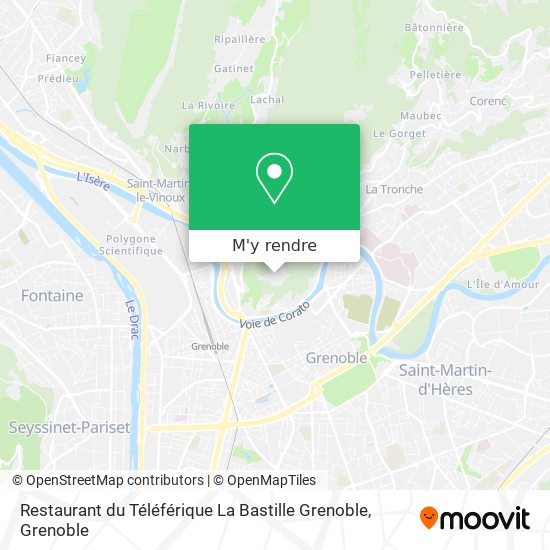 Restaurant du Téléférique La Bastille Grenoble plan