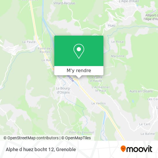 Alphe d huez bocht 12 plan