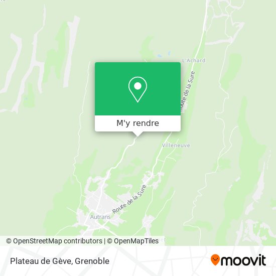 Plateau de Gève plan