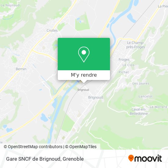Gare SNCF de Brignoud plan