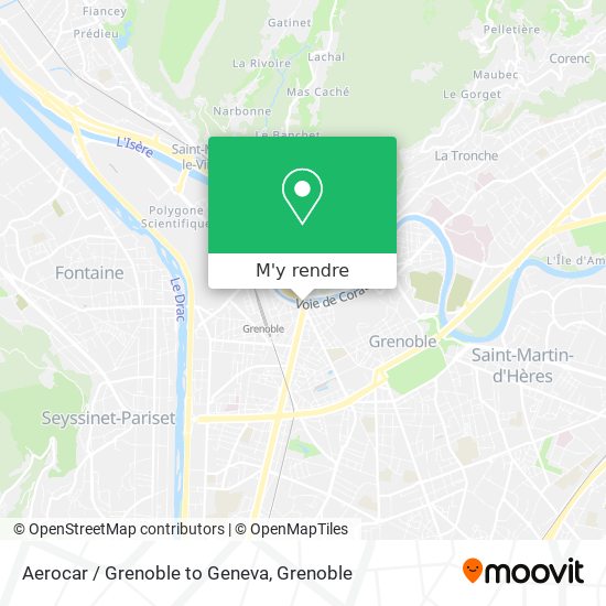 Aerocar / Grenoble to Geneva plan