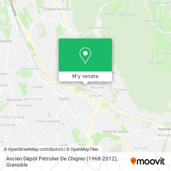 Ancien Dépôt Pétrolier De Chignin (1968-2012) plan
