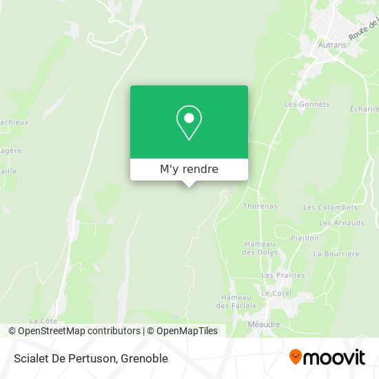 Scialet De Pertuson plan