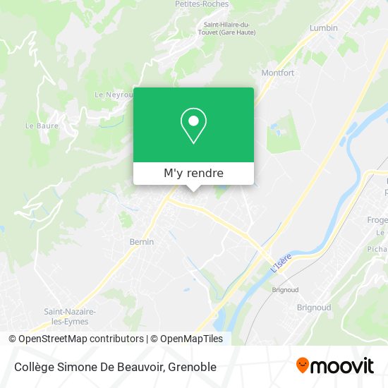 Collège Simone De Beauvoir plan