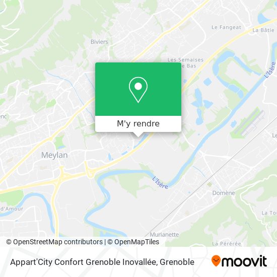 Appart'City Confort Grenoble Inovallée plan