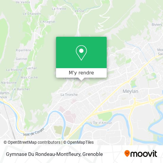 Gymnase Du Rondeau-Montfleury plan