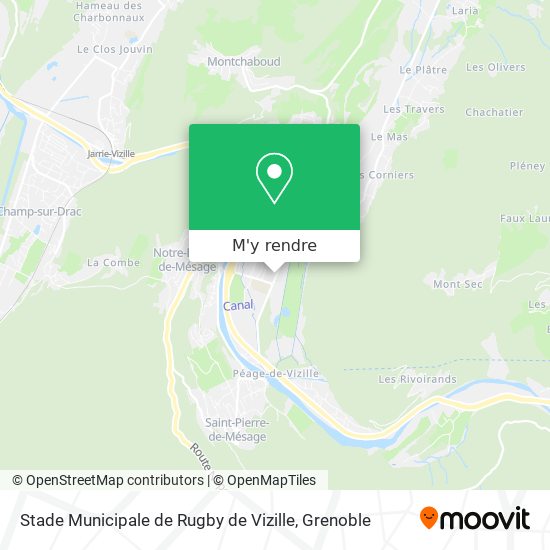 Stade Municipale de Rugby de Vizille plan