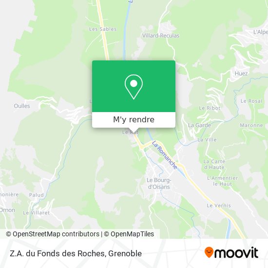 Z.A. du Fonds des Roches plan