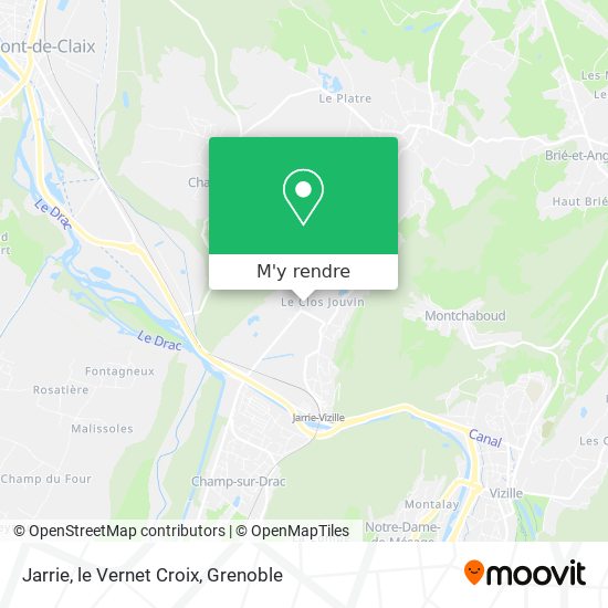 Jarrie, le Vernet Croix plan