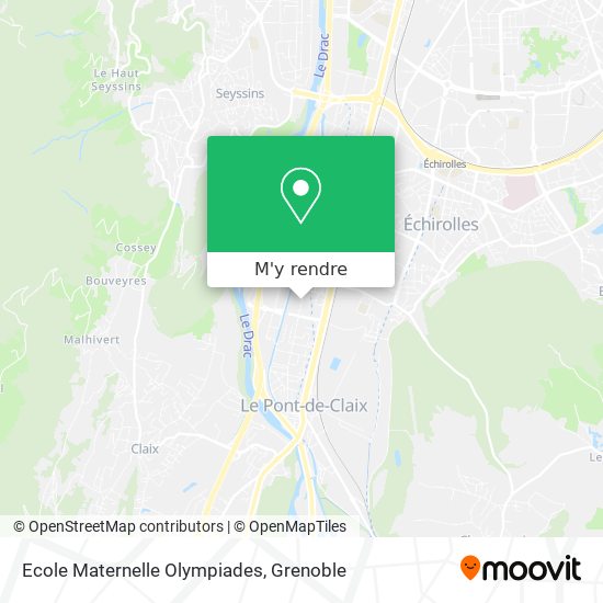 Ecole Maternelle Olympiades plan