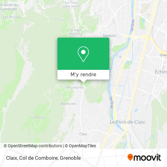 Claix, Col de Comboire plan