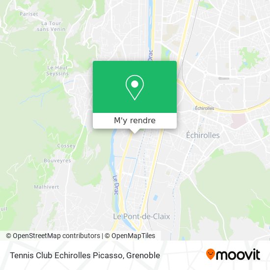Tennis Club Echirolles Picasso plan