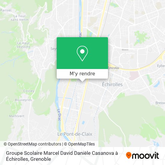 Groupe Scolaire Marcel David Danièle Casanova à Échirolles plan