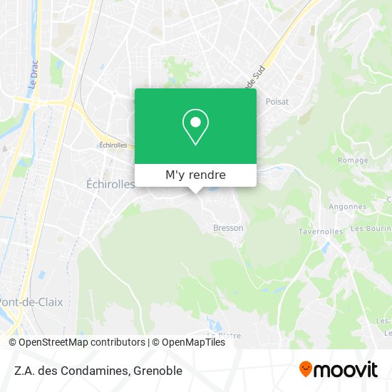 Z.A. des Condamines plan
