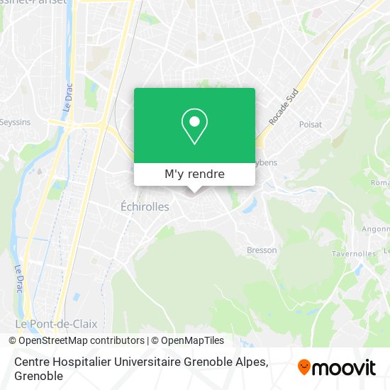 Centre Hospitalier Universitaire Grenoble Alpes plan