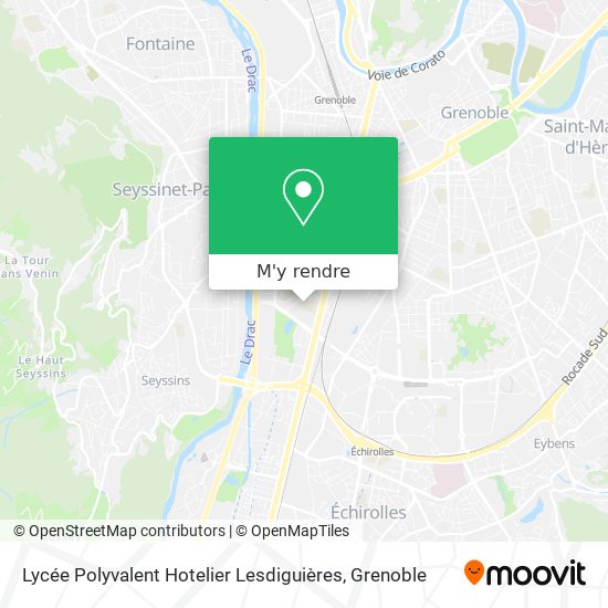 Lycée Polyvalent Hotelier Lesdiguières plan
