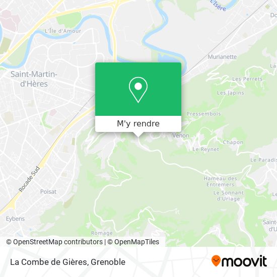 La Combe de Gières plan