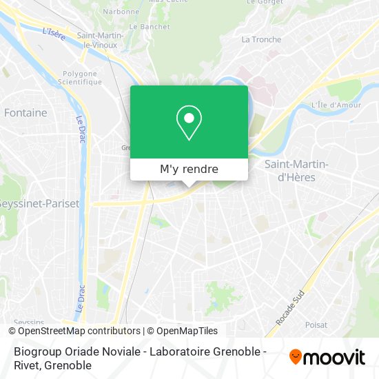 Biogroup Oriade Noviale - Laboratoire Grenoble - Rivet plan