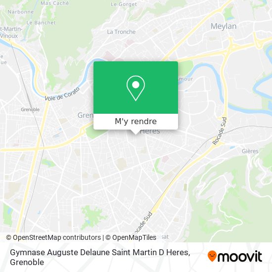 Gymnase Auguste Delaune Saint Martin D Heres plan