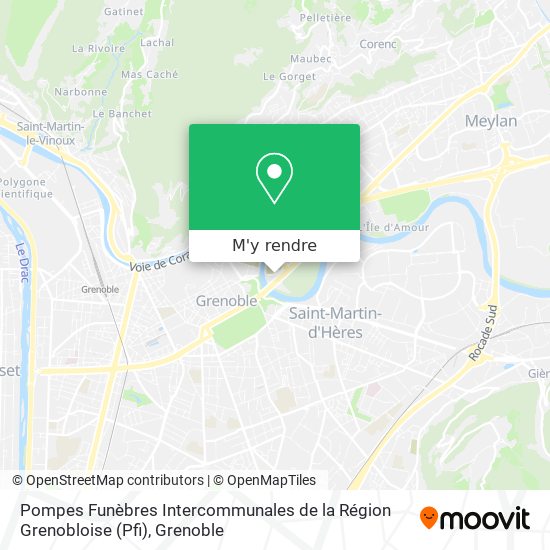 Pompes Funèbres Intercommunales de la Région Grenobloise (Pfi) plan