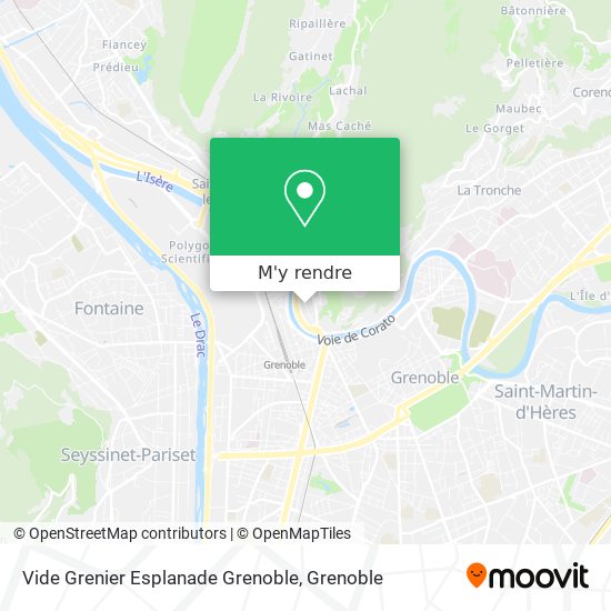 Vide Grenier Esplanade Grenoble plan