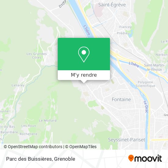 Parc des Buissières plan