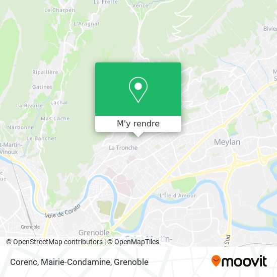 Corenc, Mairie-Condamine plan