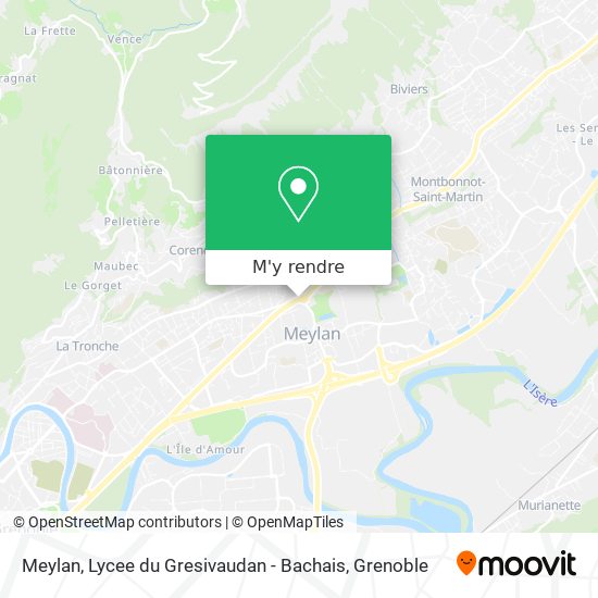Meylan, Lycee du Gresivaudan - Bachais plan