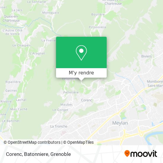 Corenc, Batonniere plan
