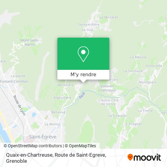Quaix-en-Chartreuse, Route de Saint-Egreve plan