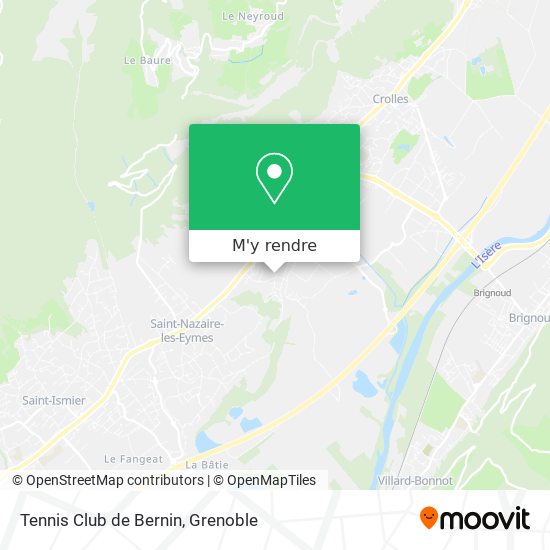 Tennis Club de Bernin plan