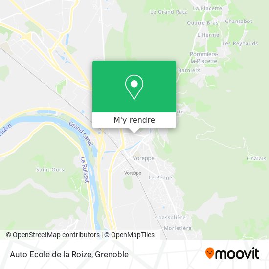 Auto Ecole de la Roize plan