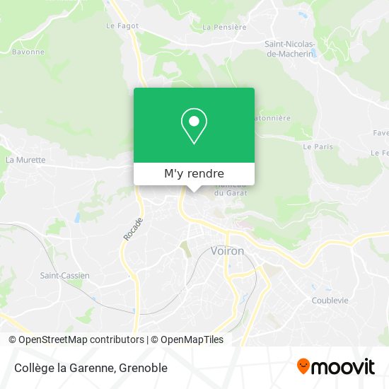 Collège la Garenne plan